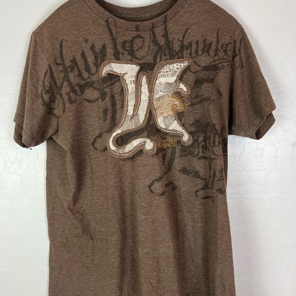 Hurley T-Shirt Brown Size Medium - Picture 2 of 7